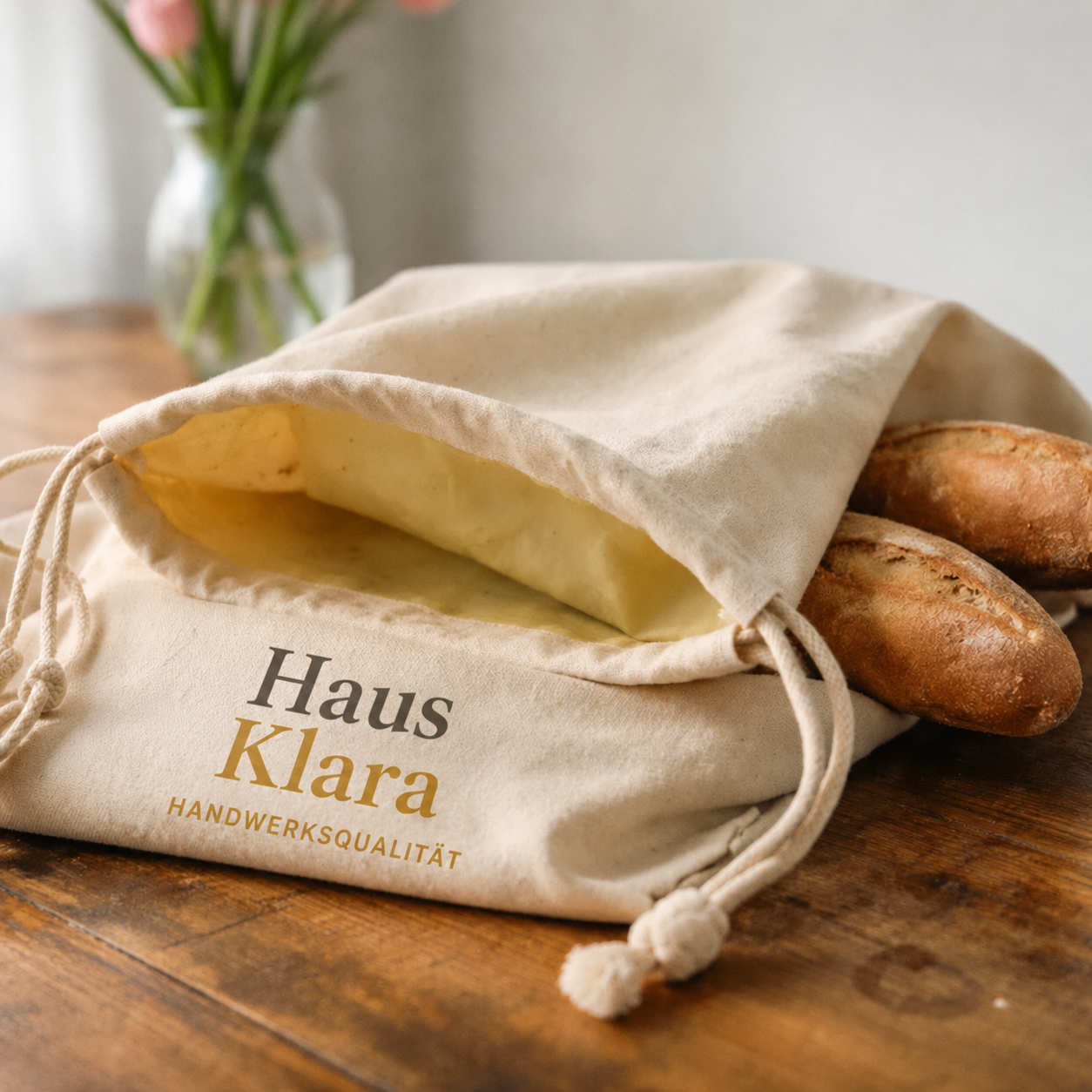 Der Brotbeutel Klara (30 × 40 cm) — Dein Brot frisch nach 5 Tagen